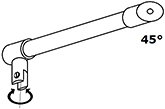 Aussteifungselement A.S. runde 45 19x1.60m Edelstahl poliert