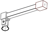 Aussteifungselement A.S. quadratisch 90 19x9x1.60m Edelstahl poliert