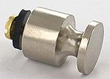 bouton  simple    nickel  satin