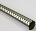 tube - stainless steel tube diam. 22 in brushed stainless steel