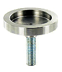 knob adlock finger-knob dia.40  brushed stainless steel