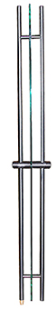 Doppelgriffstange Knopf/Knopf, Edelstahl 25; L=1225