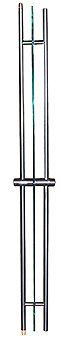 Doppelgriffstange Knopf/Knopf, Edelstahl 25