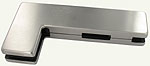 clip transom / fixed side panel strike patch. SEVAX range, brushed stainless steel