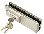 lock, high security corner, various key numbers,  SEVAX range,  brushed stainless steel