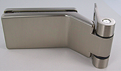 hinge adler selection with reversible surface fixed    matt stainless steel