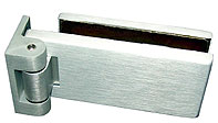 hinge, single action, wall plate, anodised pivot, natural, ELITE range