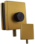 lock, turn knob, ELITE range, brushed golded