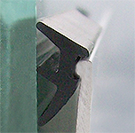 seal pvc A.S. for glass 10 mm or  laminated