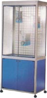 Vitrine 750 x 420 x 1800 mm, auf Rollen