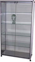 vitrine 1000 x 520 x 1800 mm sur roulettes